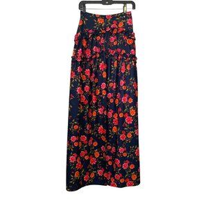 Finders‎ Keepers SM 4 Y2K Maxi Skirt Boho Retro Fairy Grunge Goth Floral Ruffle